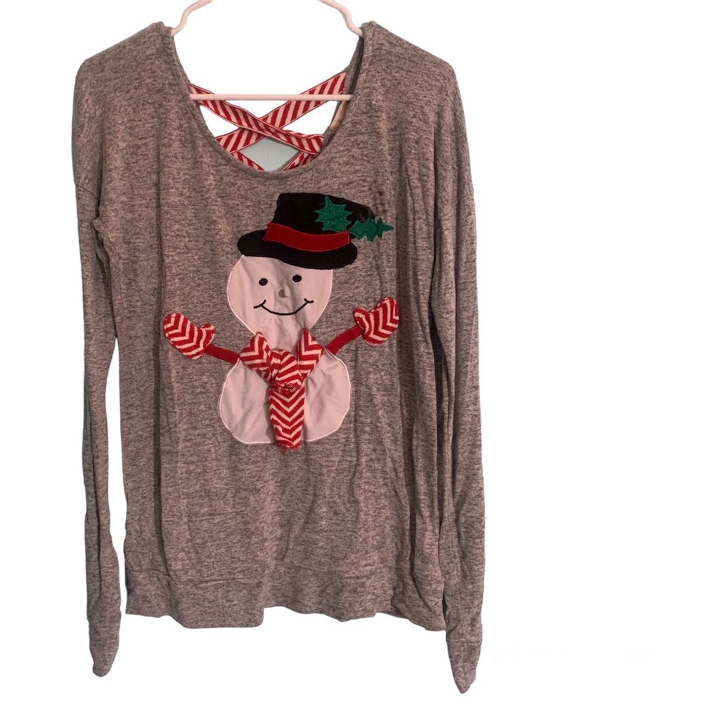 5 for 20 Altar’d state snowman holiday winter Christmas long sleeve shirt